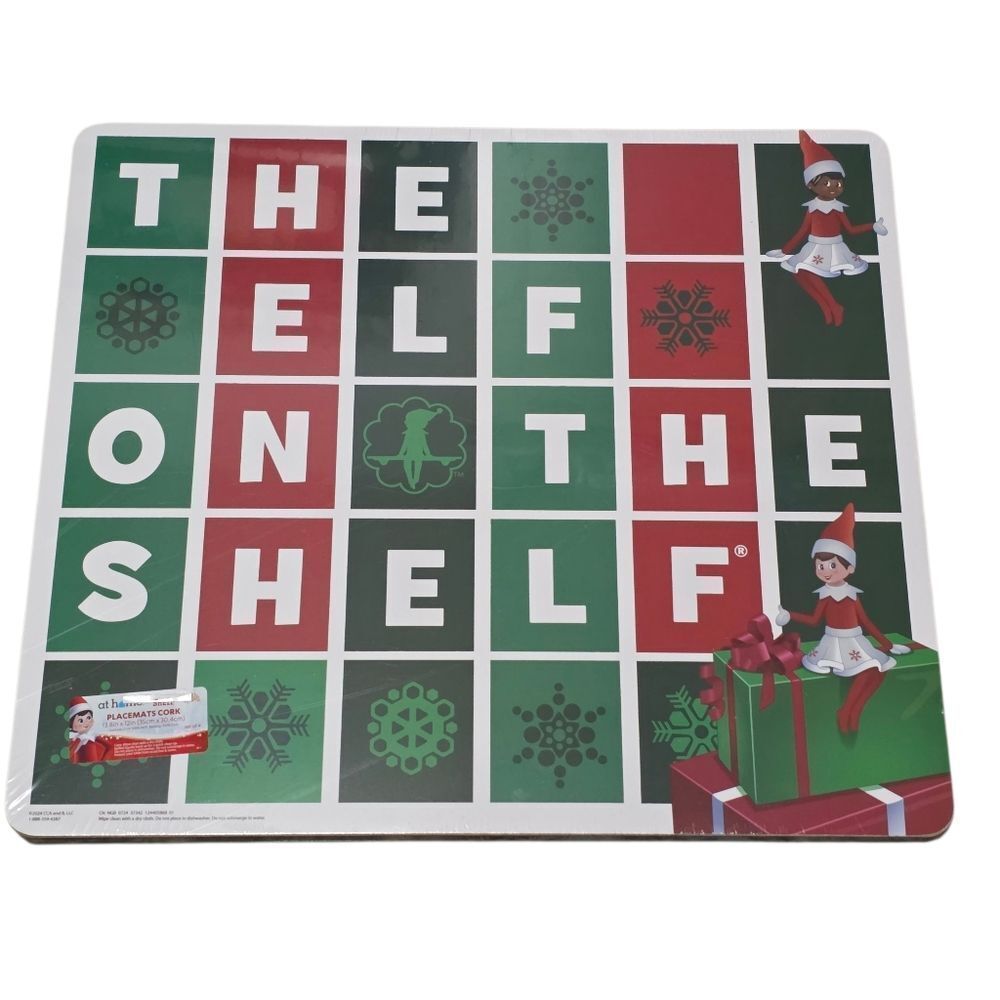 The Elf on the Shelf Holiday Cork Placemats (4pc Set)